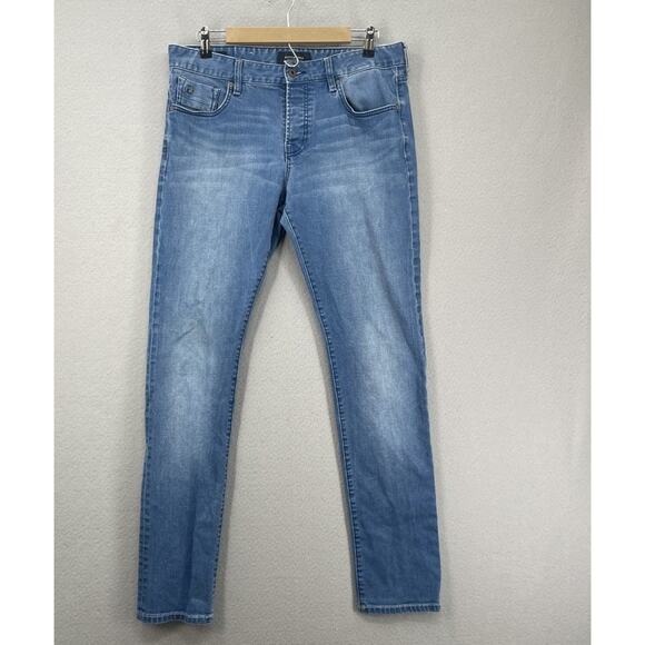 Scotch & Soda Ralston Jeans Mens 34x32 Blue Denim Amsterdam Blauw Straight Leg - Picture 1 of 16